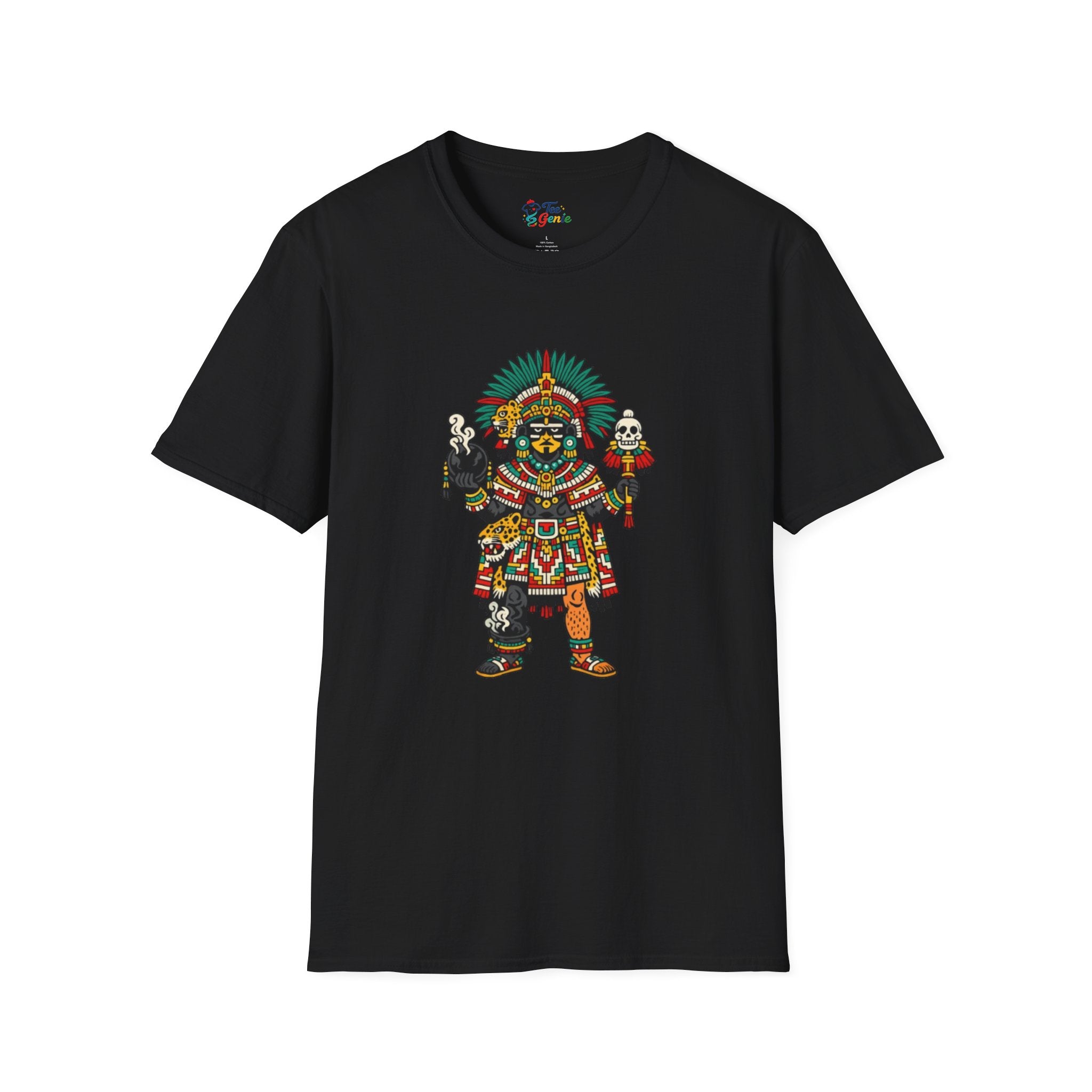 Playera azteca Tezcatlipoca