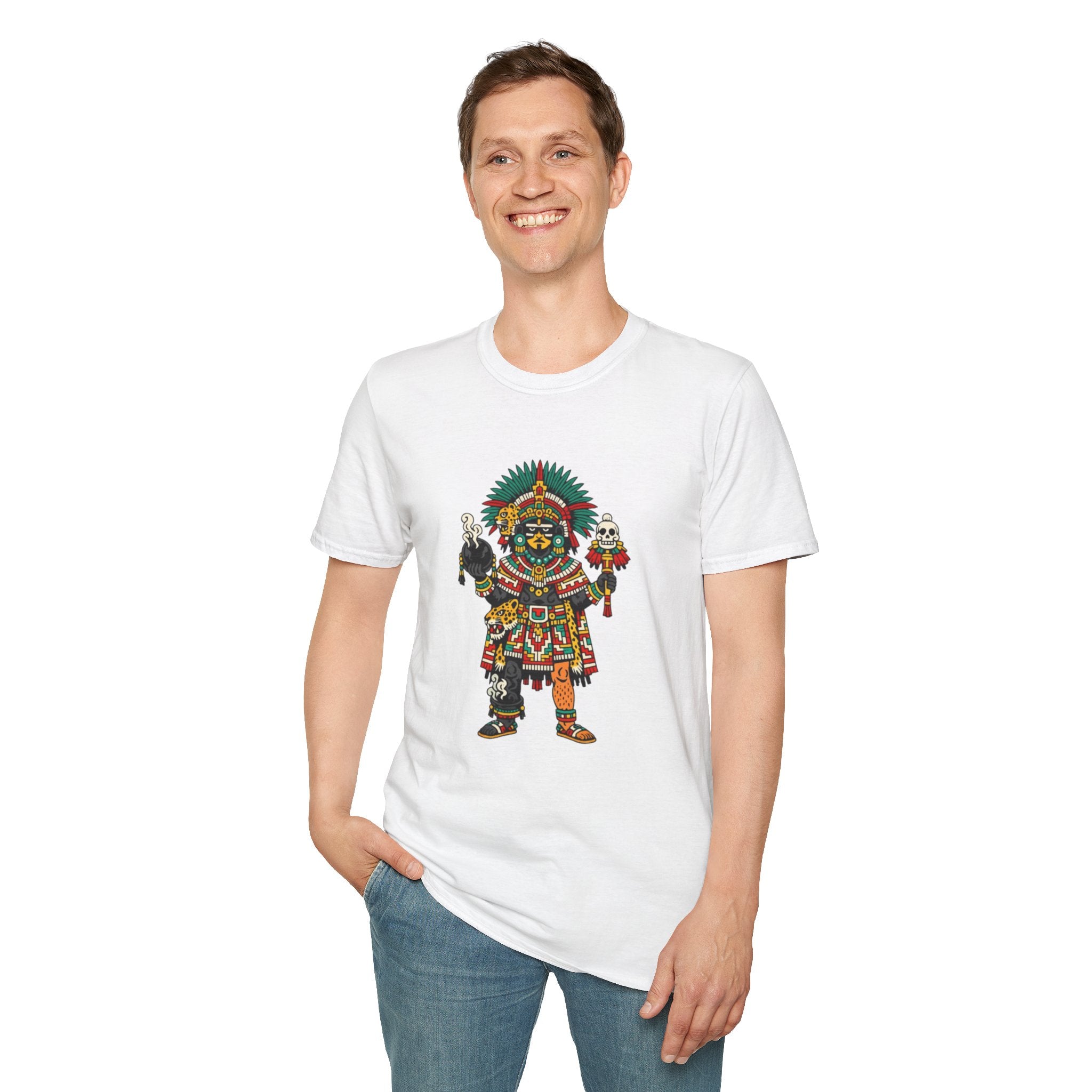 Playera azteca Tezcatlipoca