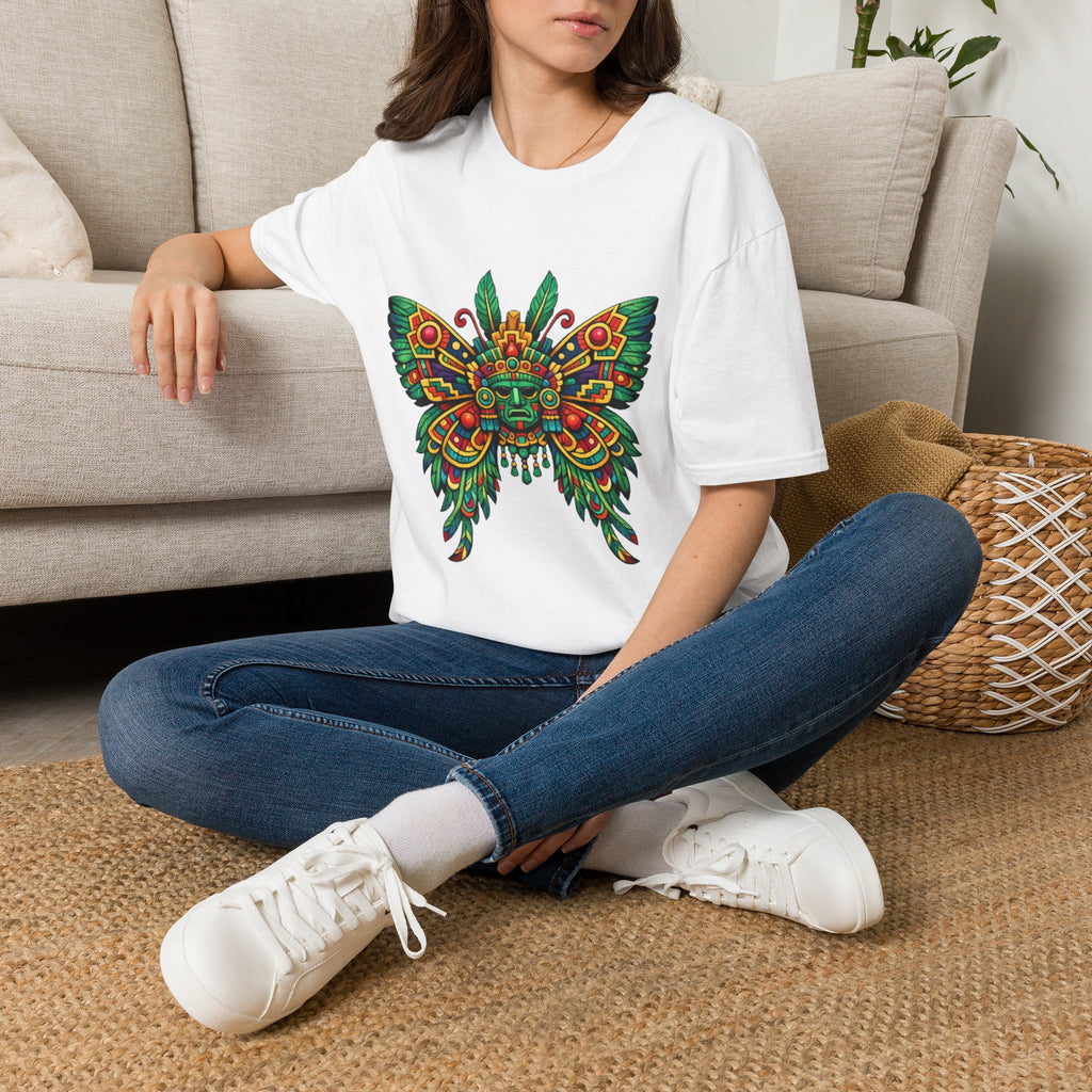 Playera azteca Quetzalpapálotl
