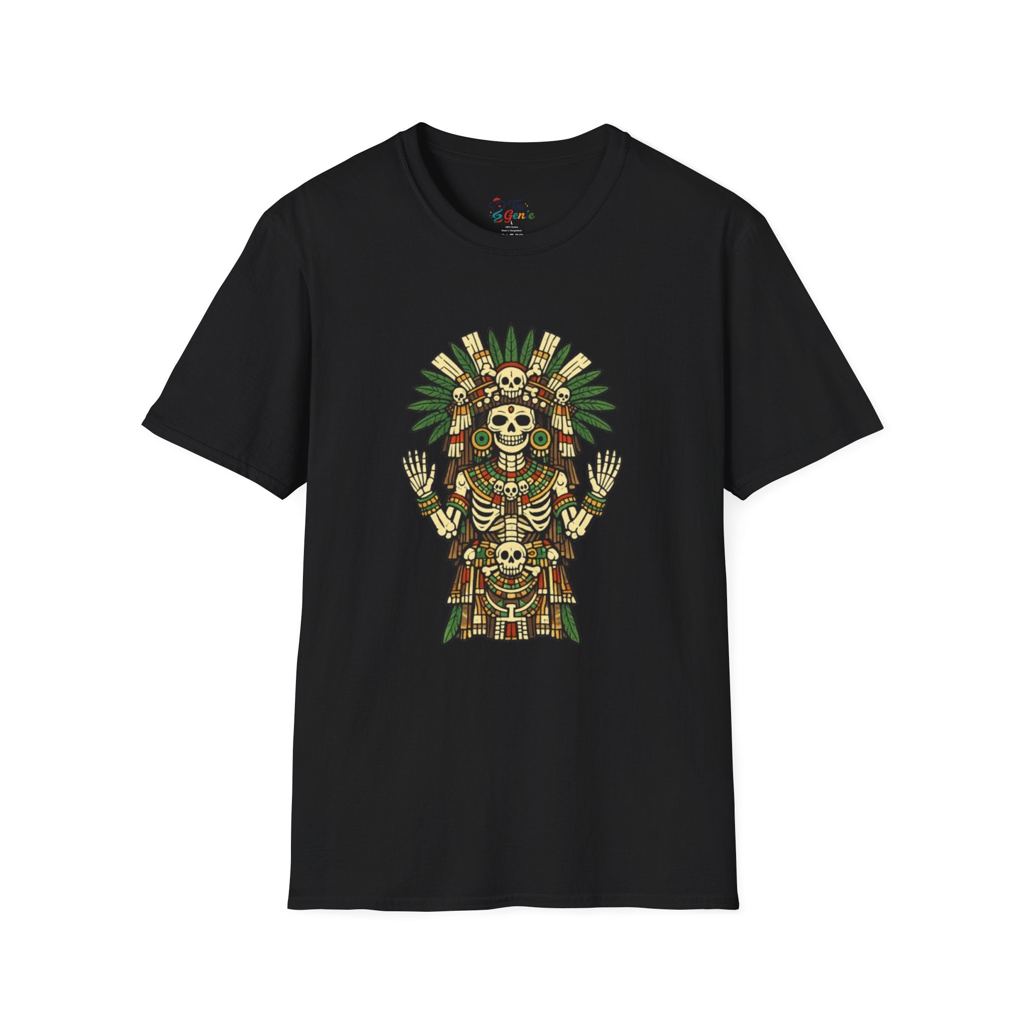 Playera azteca Mictecacíhuatl
