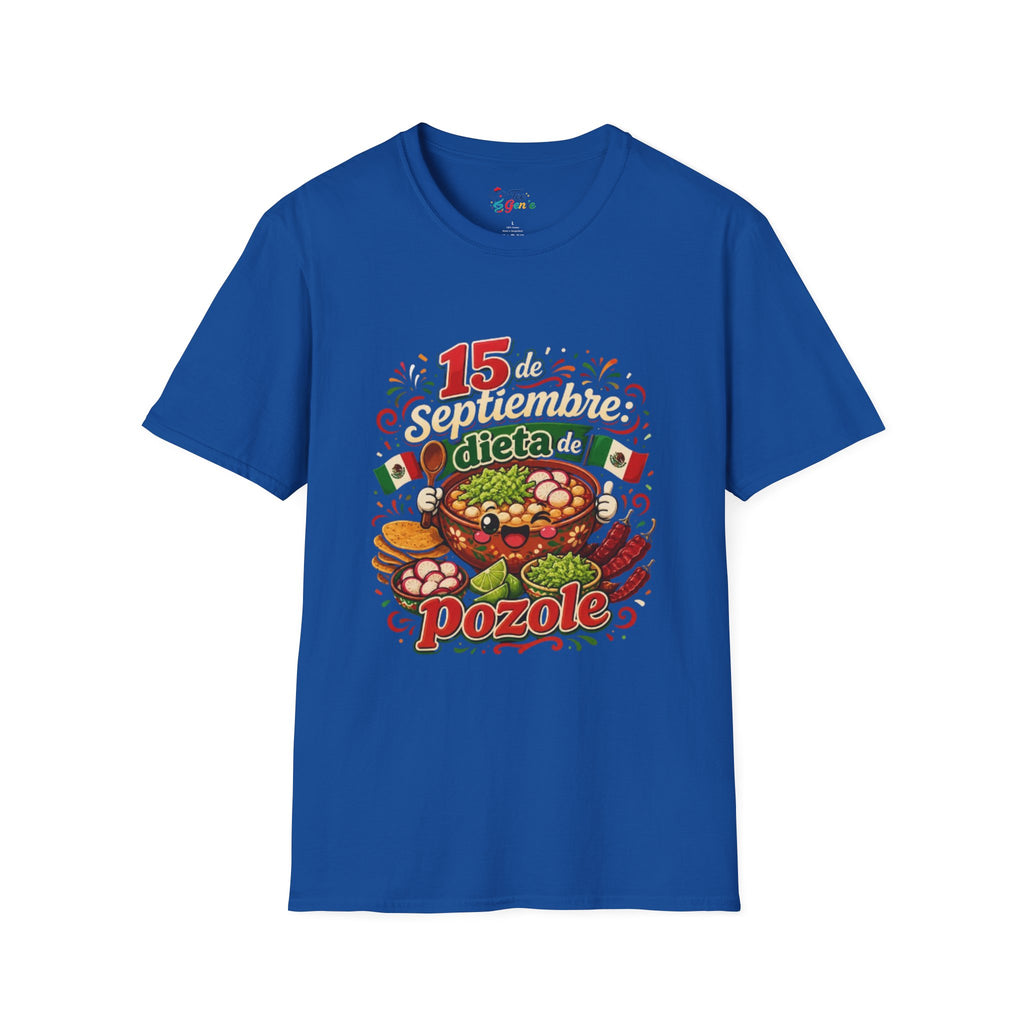 Playera 15 de septiembre dieta de pozole
