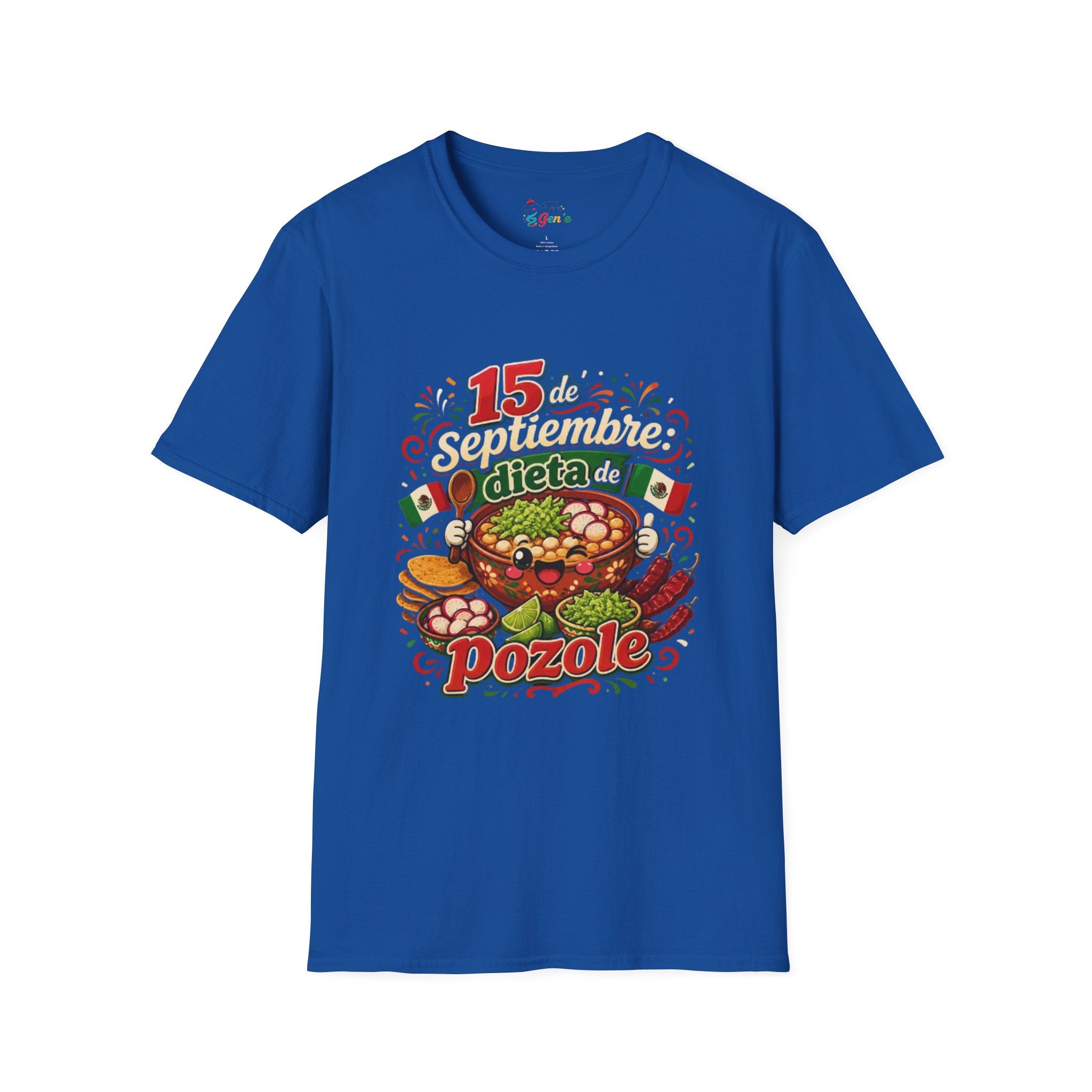 Playera 15 de septiembre dieta de pozole