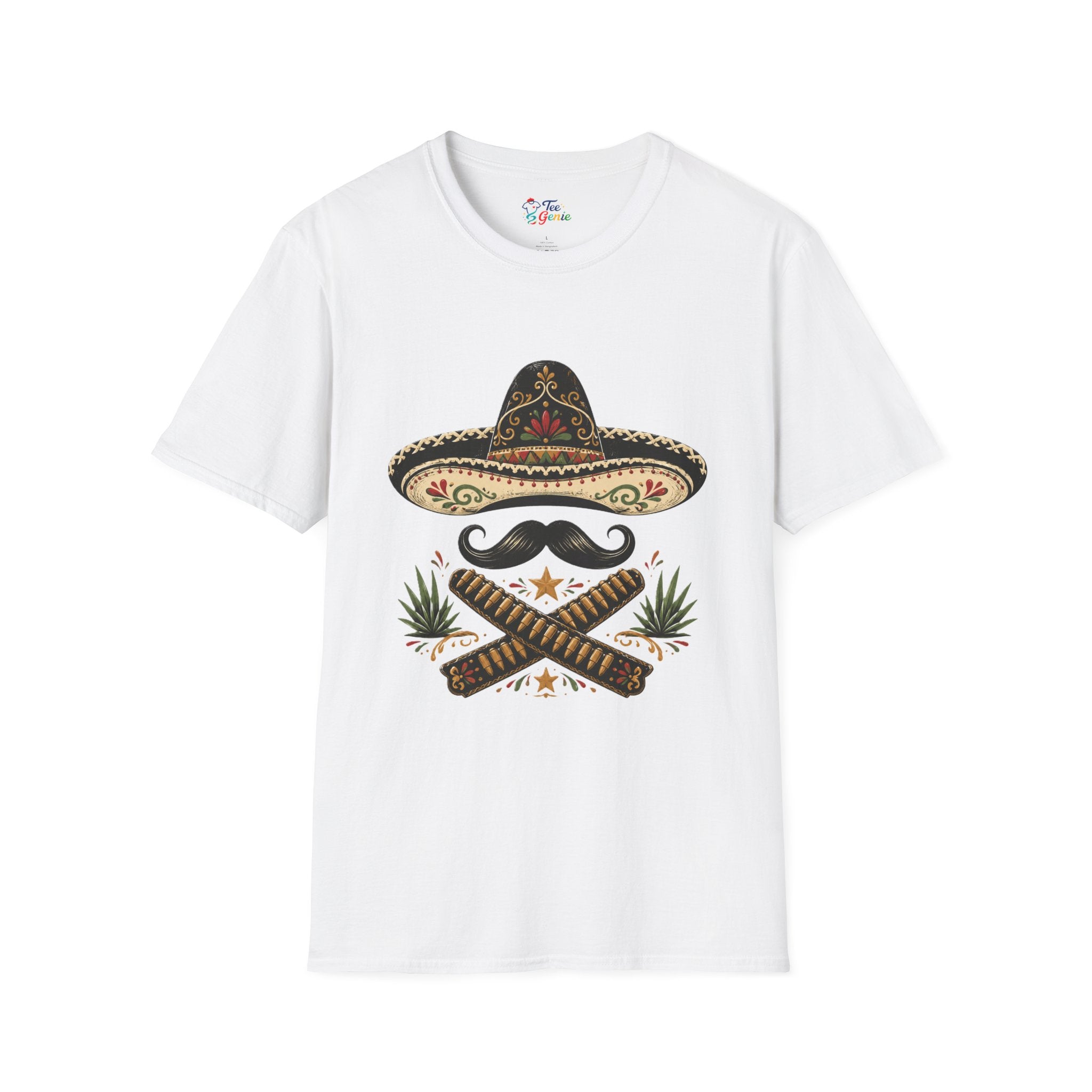 Playera Sombrero y Bigote Revolucionario