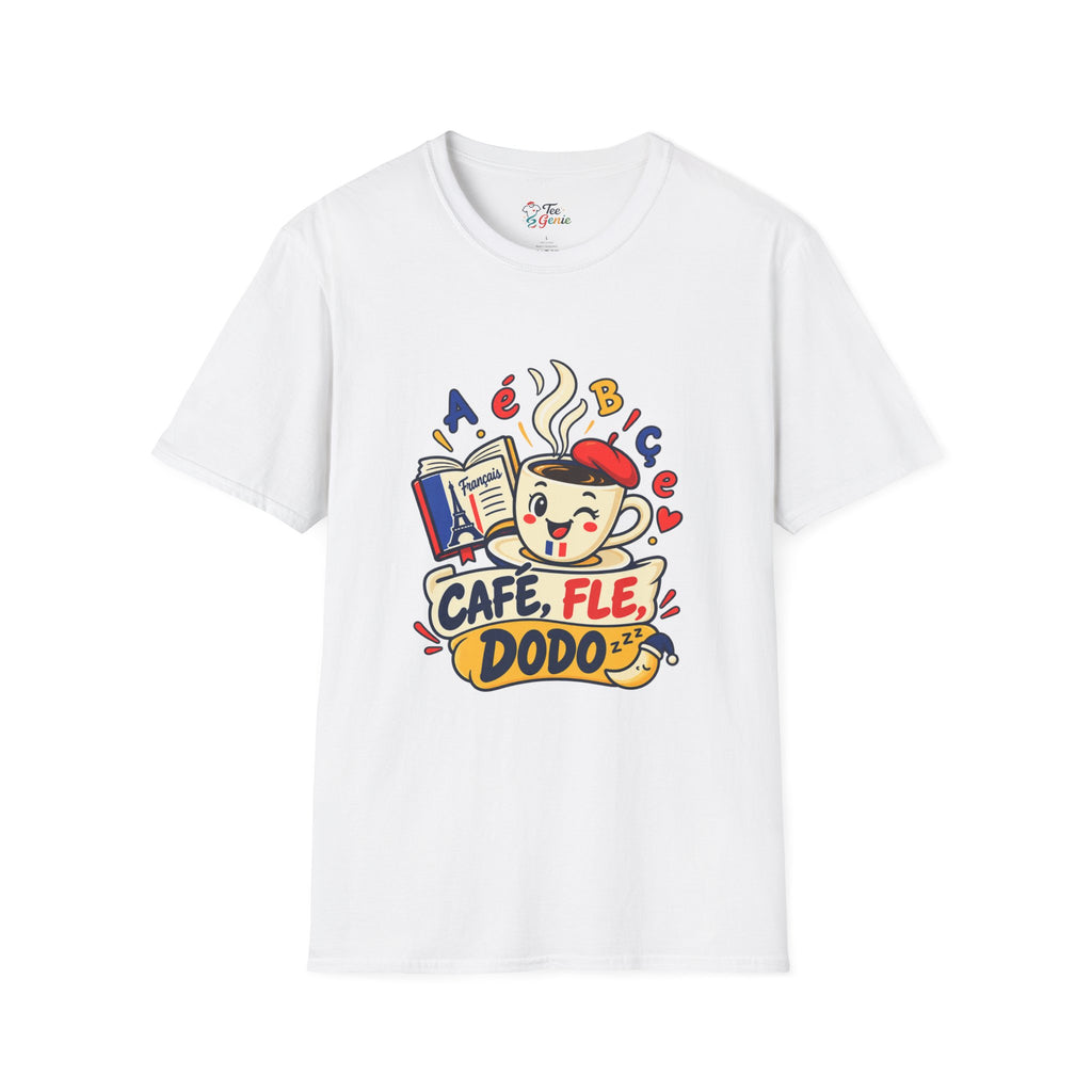 T-shirt professeur de FLE Café FLE dodo humour enseignant