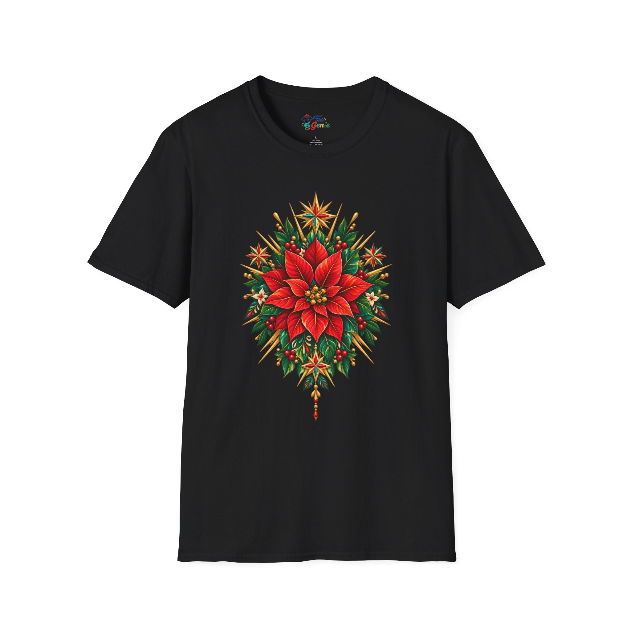 Playera Flor de Nochebuena – Navidad Mexicana