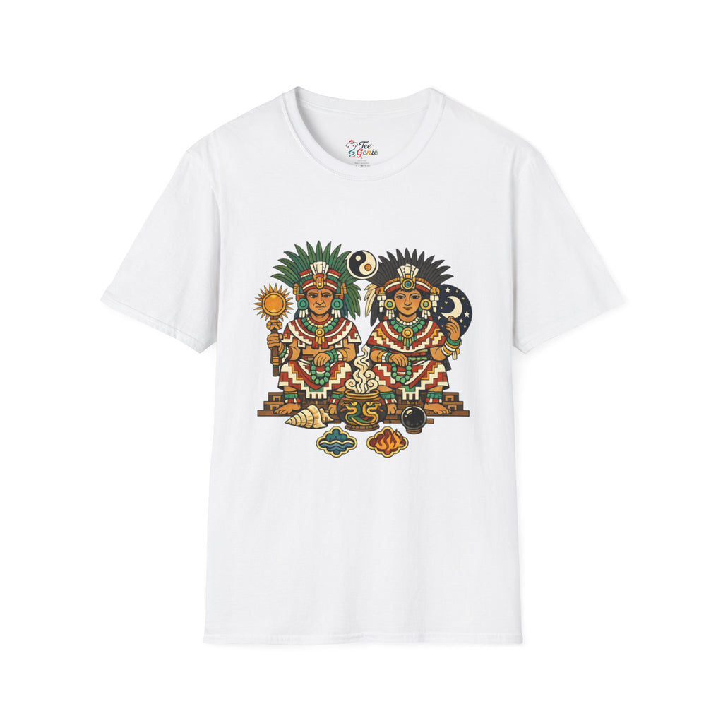 Playera azteca Ometecuhtli y Omecihuatl