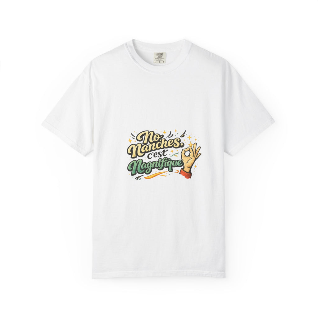 T-Shirt — "No Marches C'est Magnifique" Retro Hand Gesture Graphic Tee