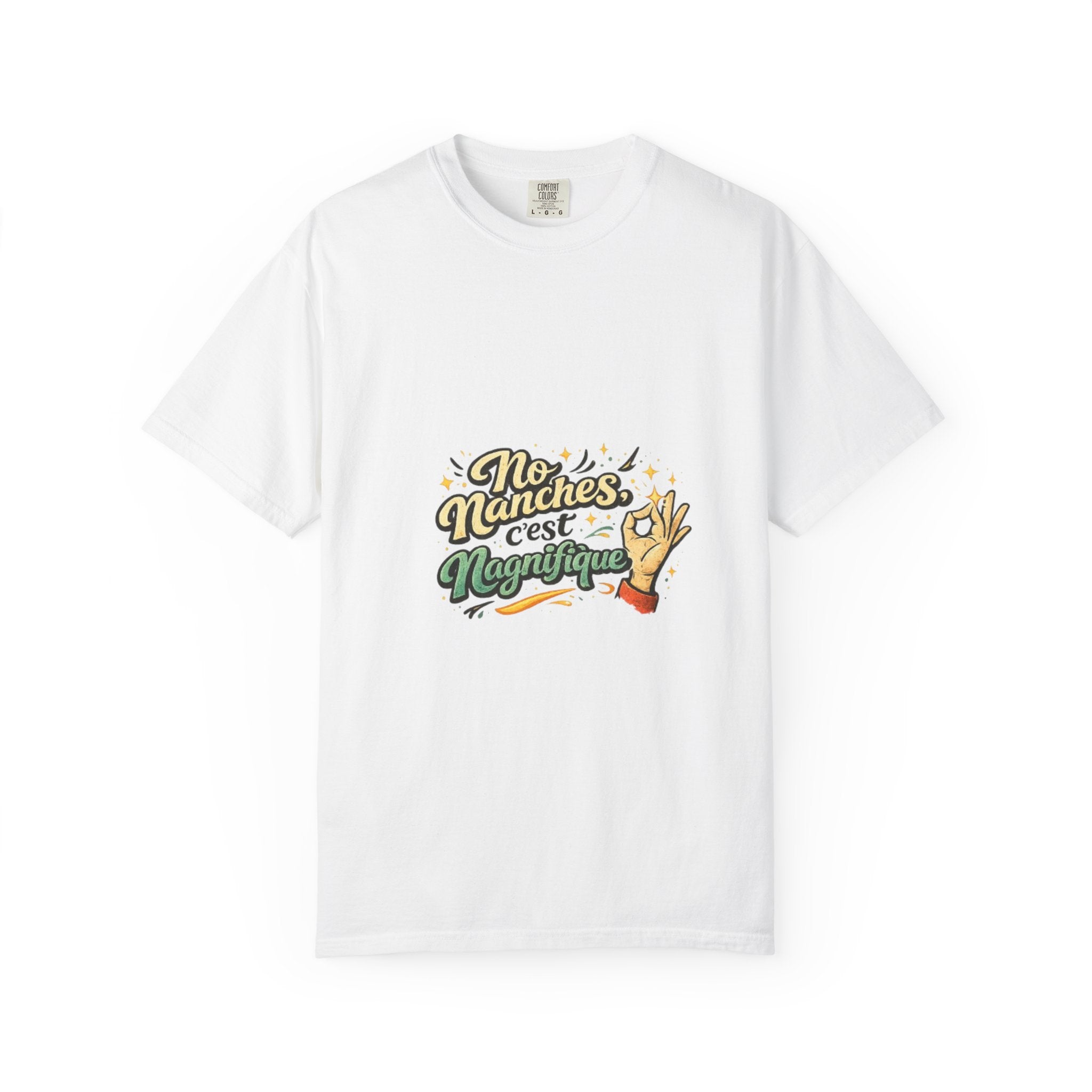 T-Shirt — "No Marches C'est Magnifique" Retro Hand Gesture Graphic Tee