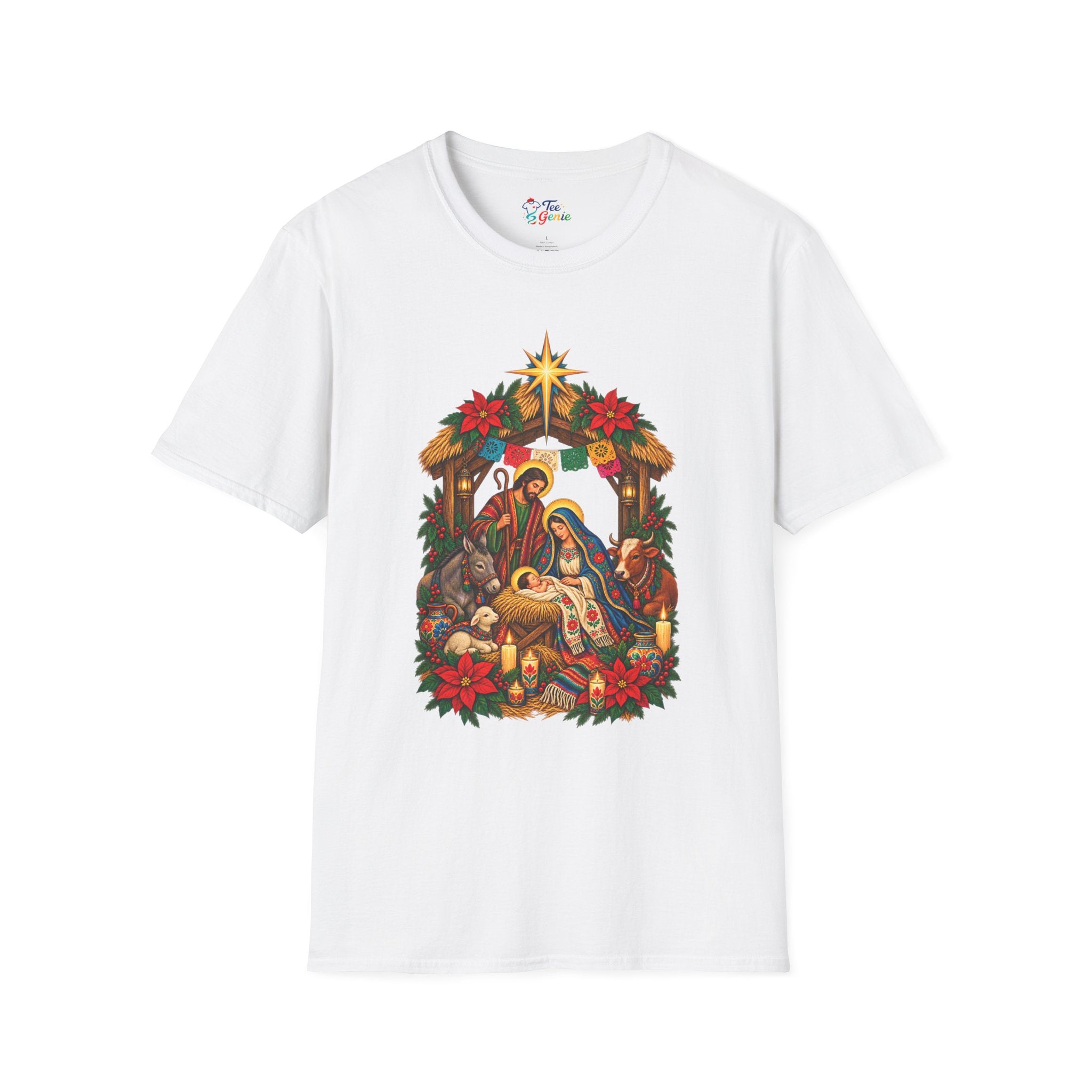 Playera Nacimiento Mexicano – Arte Popular Navideño