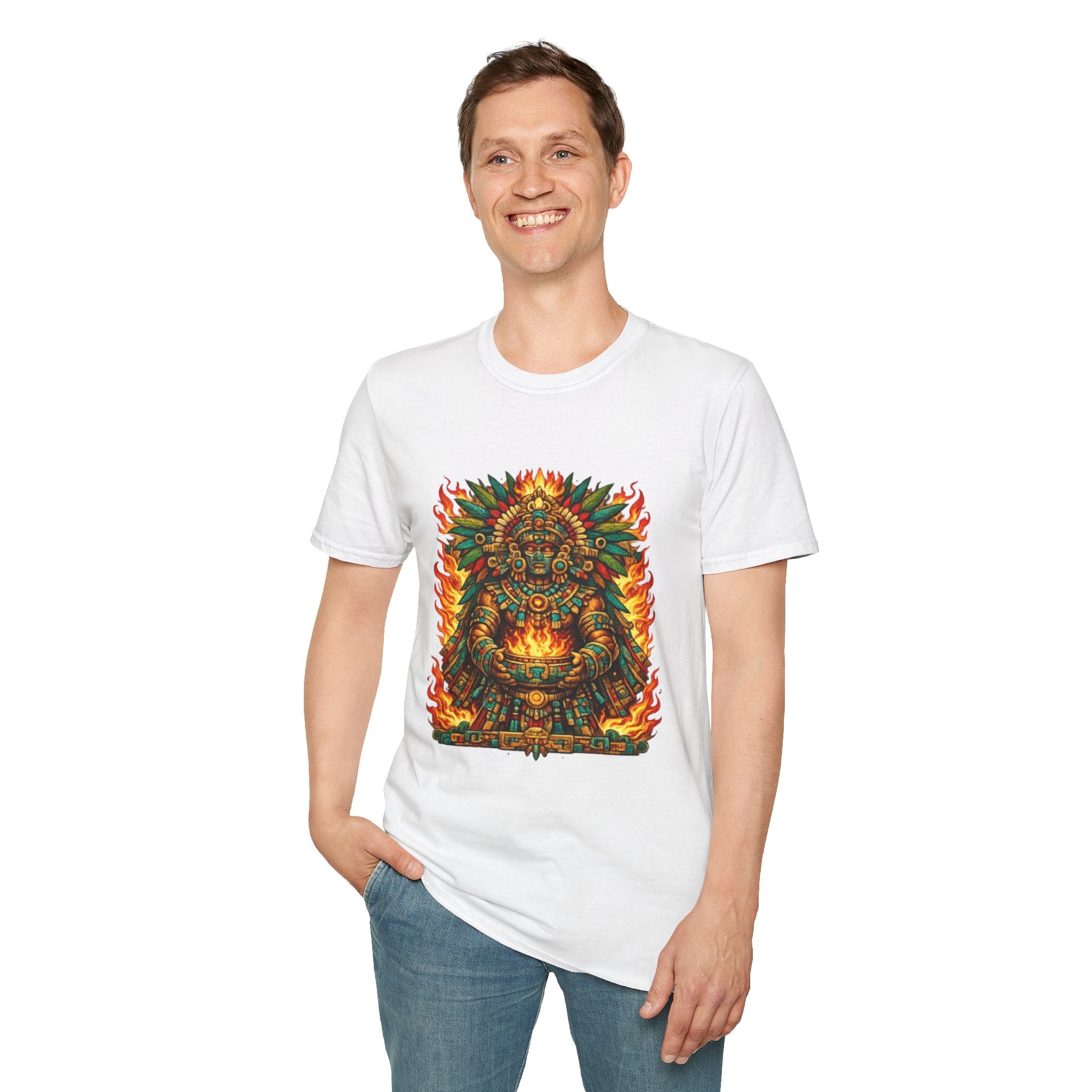 Playera azteca Xiuhtecuhtli