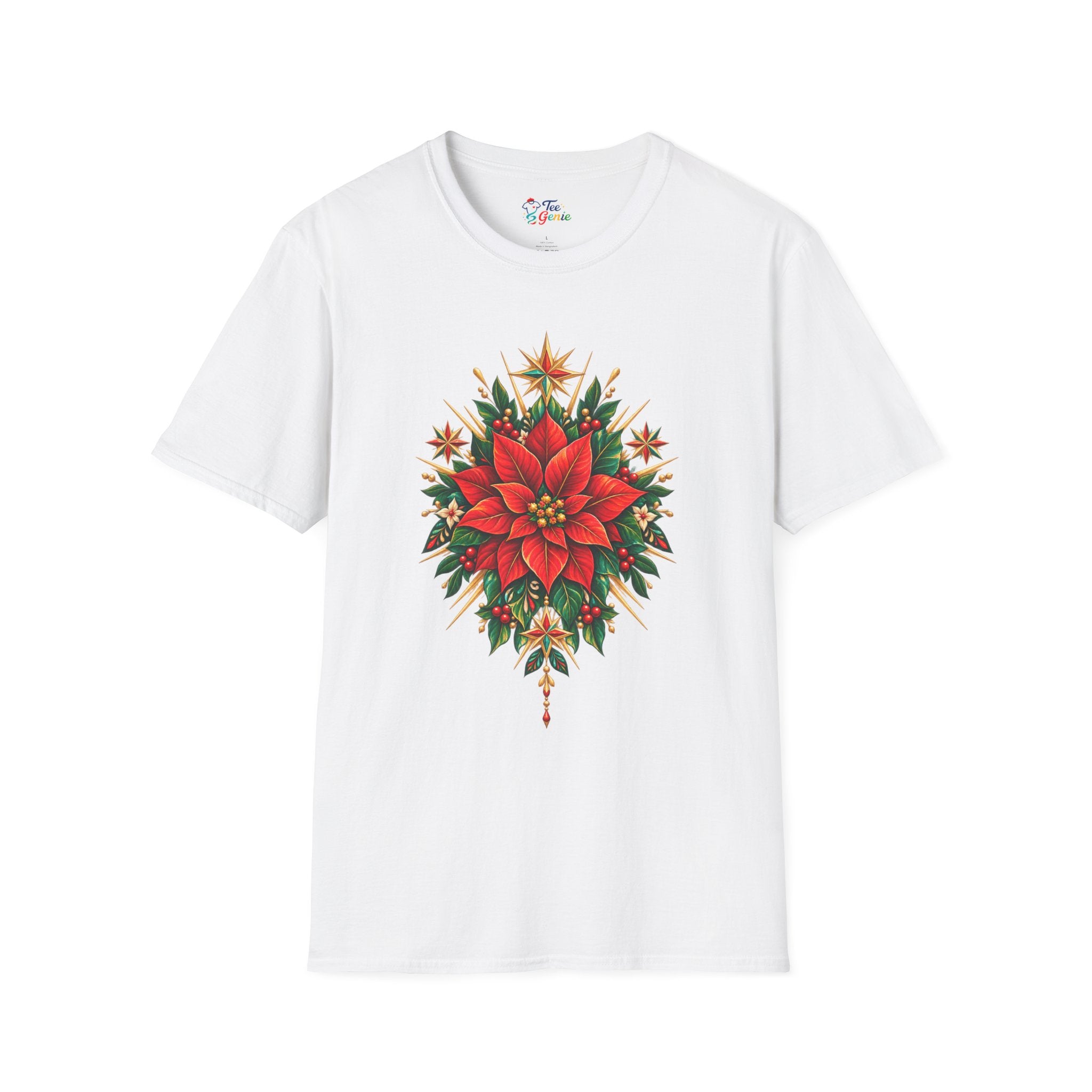 Playera Flor de Nochebuena – Navidad Mexicana