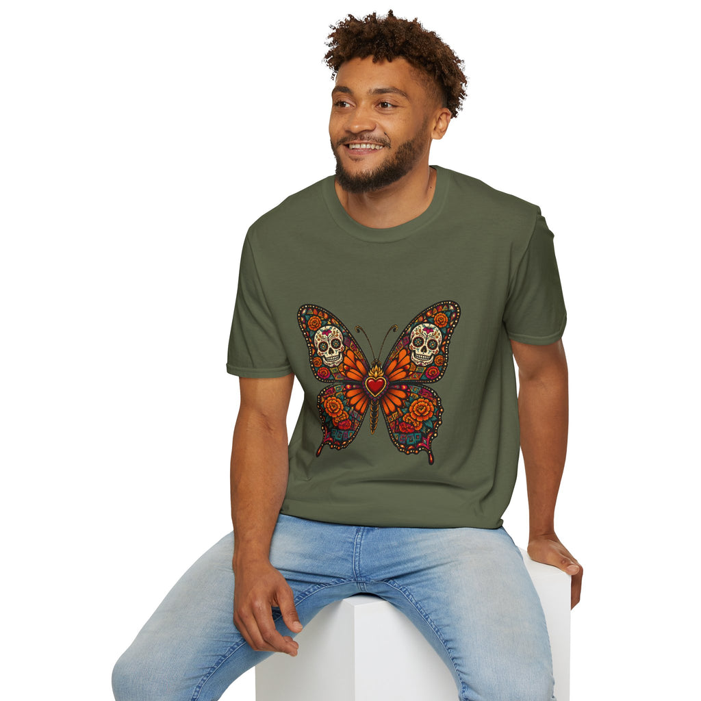 Playera Día de Muertos Mariposa Monarca