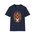 Playera Corazón Sagrado de Guadalupe con Rosas Mexicanas