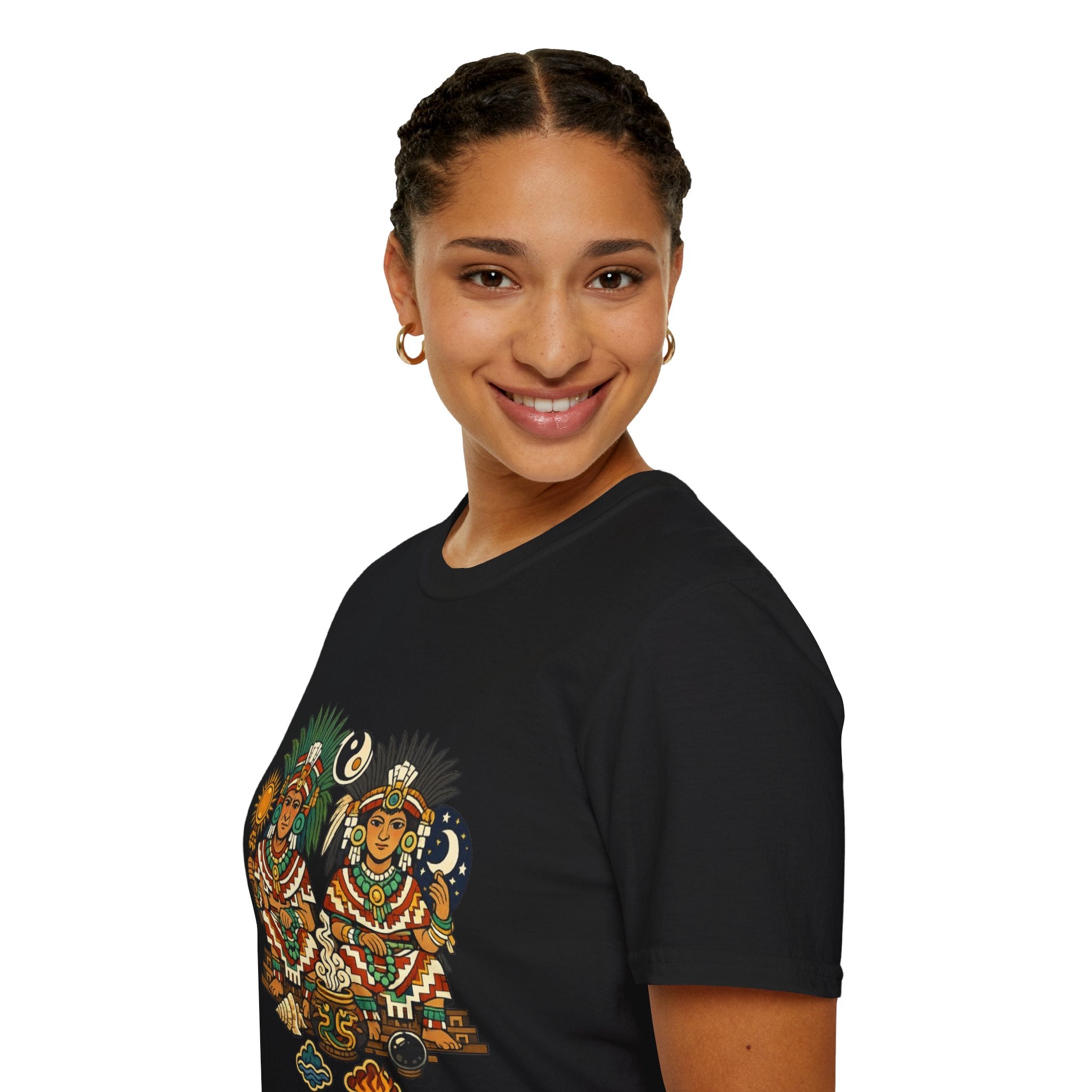 Playera azteca Ometecuhtli y Omecihuatl