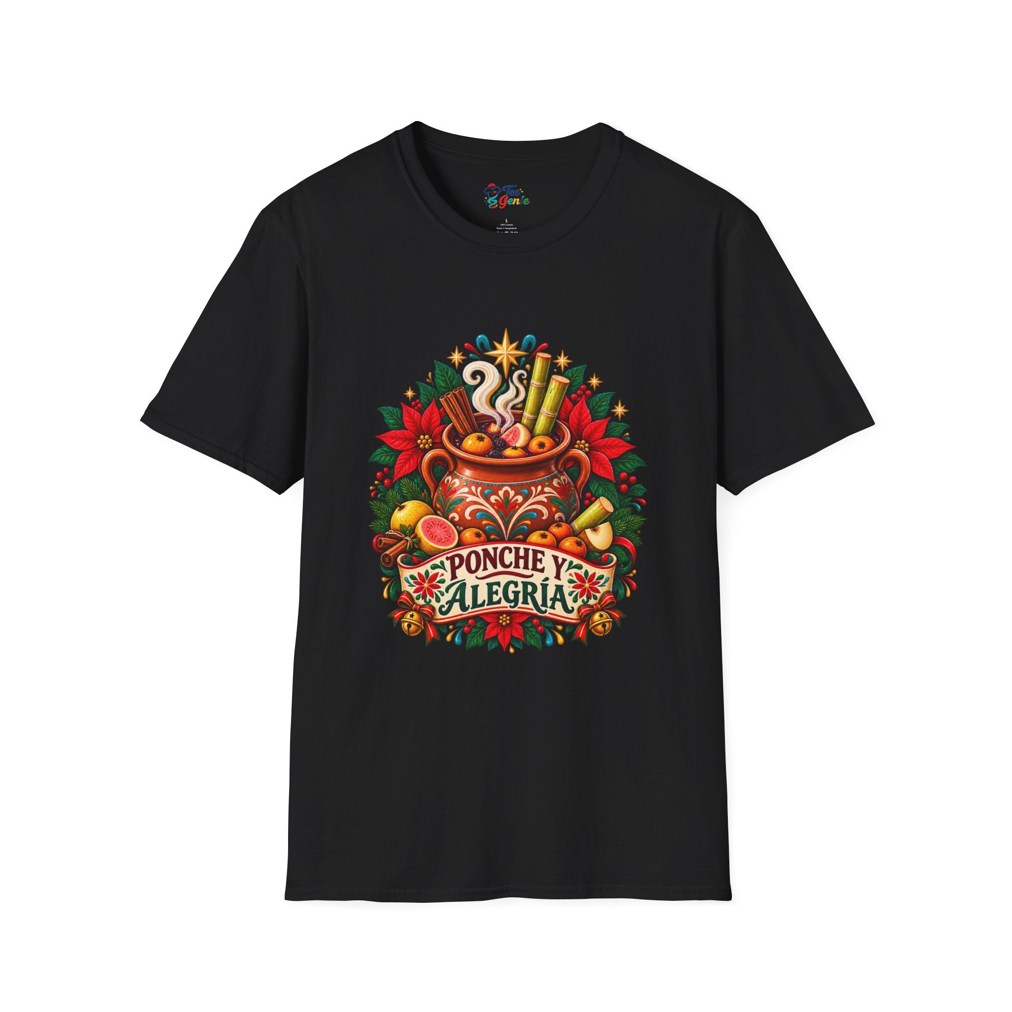 Playera Ponche y Alegría – Navidad a la Mexicana