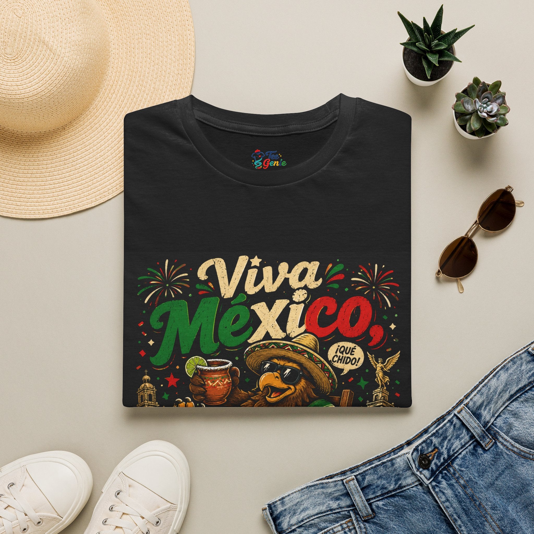 Playera Viva mexico pero mañana no trabajo