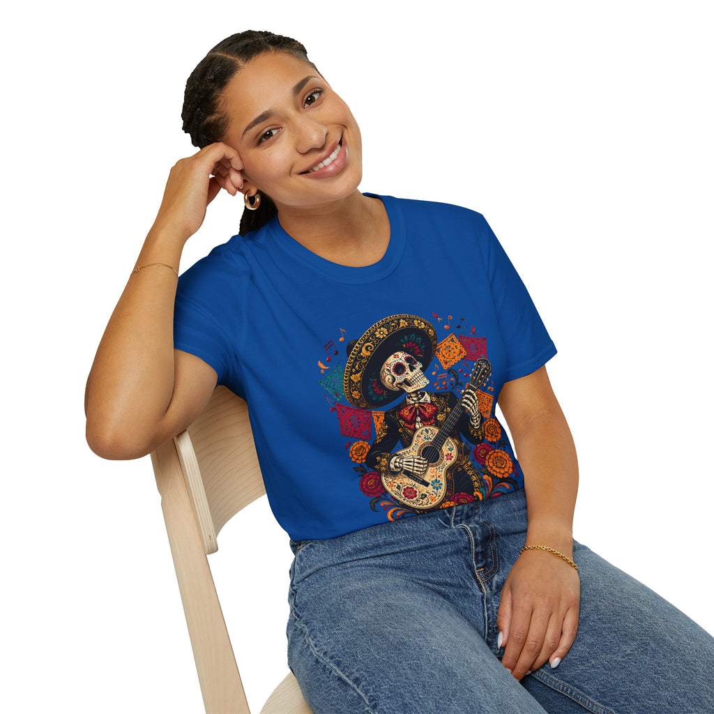 Playera Día de Muertos Mariachi Calavera