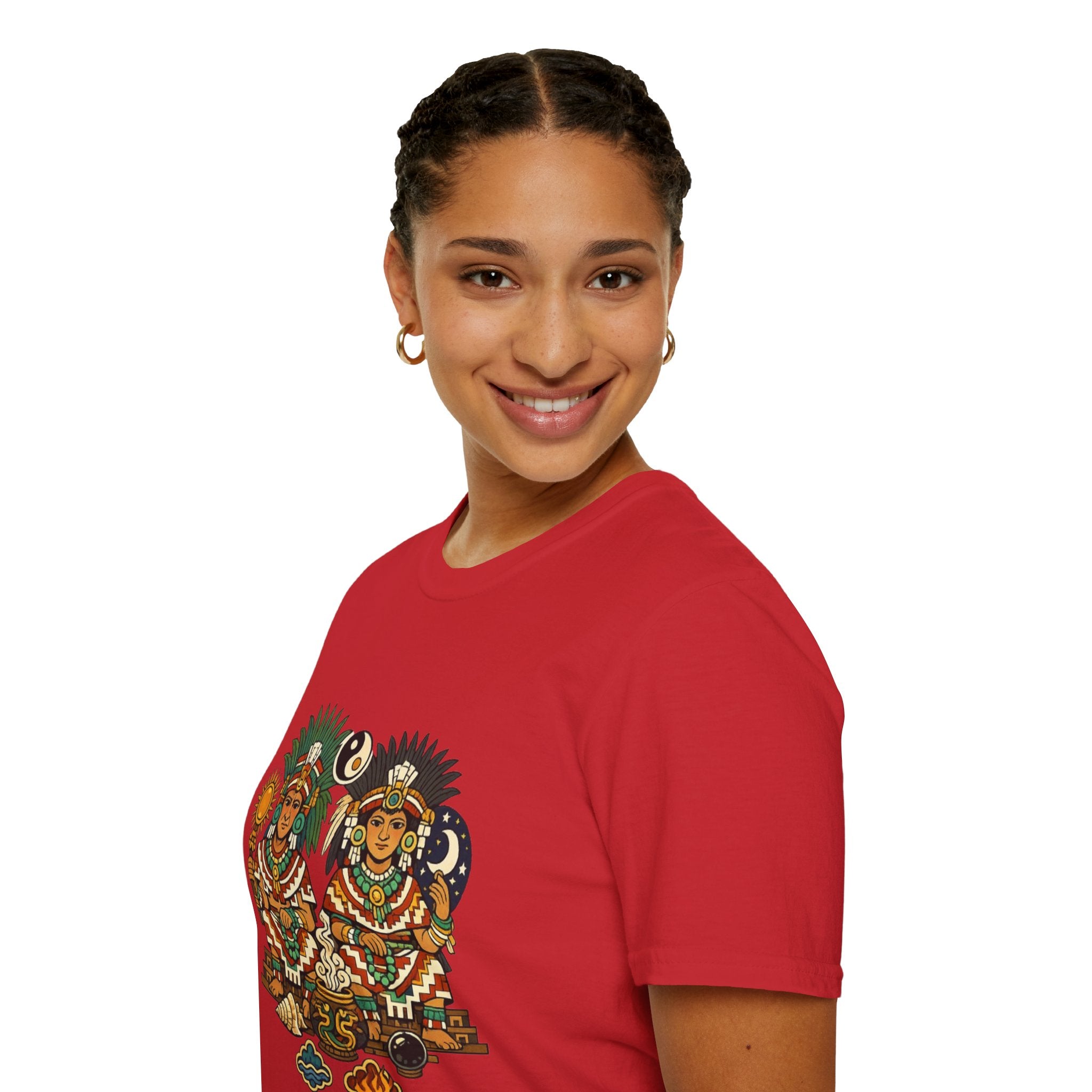 Playera azteca Ometecuhtli y Omecihuatl