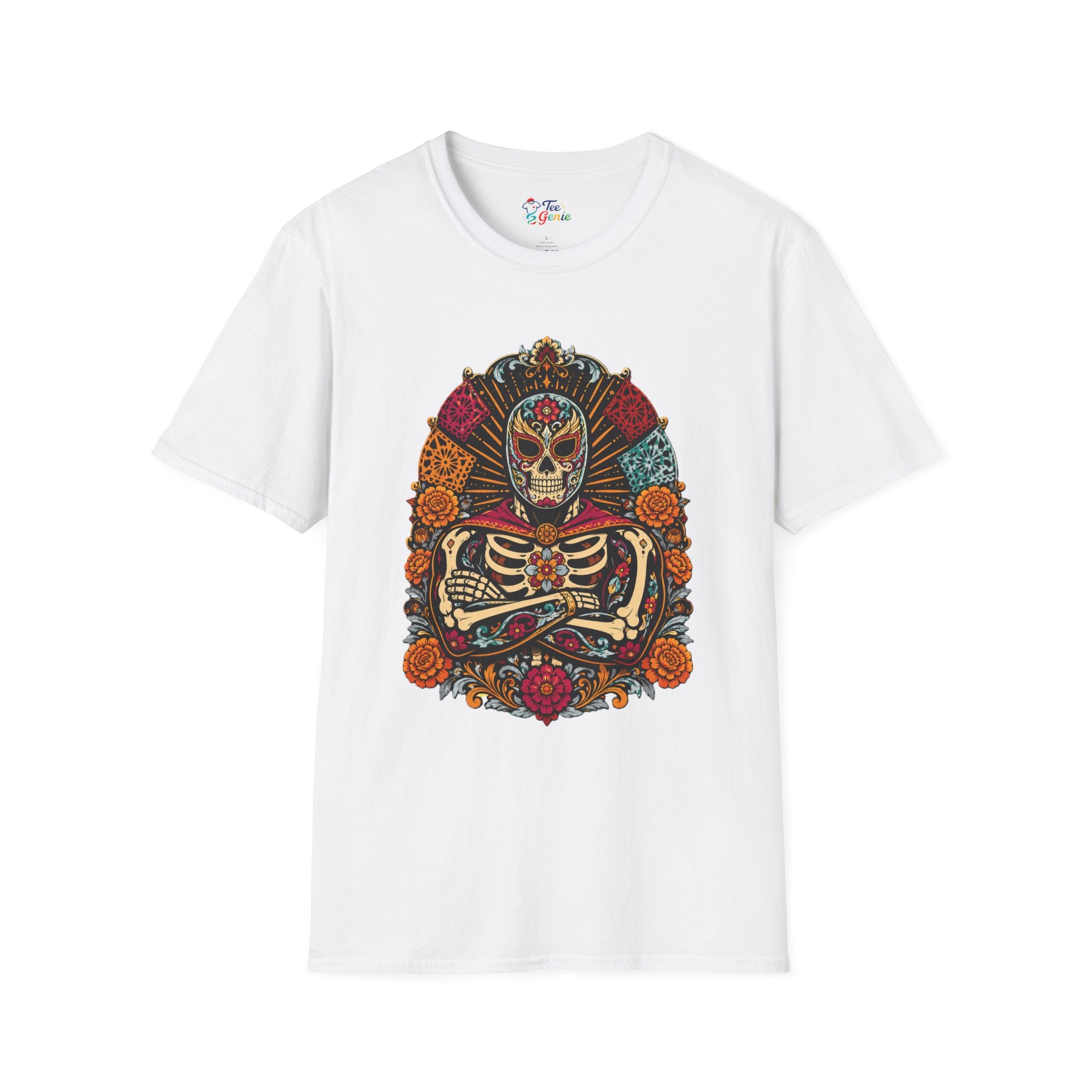 Playera Día de Muertos Luchador Calavera